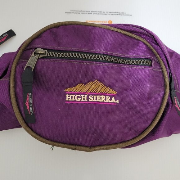High Sierra Waist Pack Fanny Pack Bag Hiking Casual Purple Adjustable - Picture 2 of 6